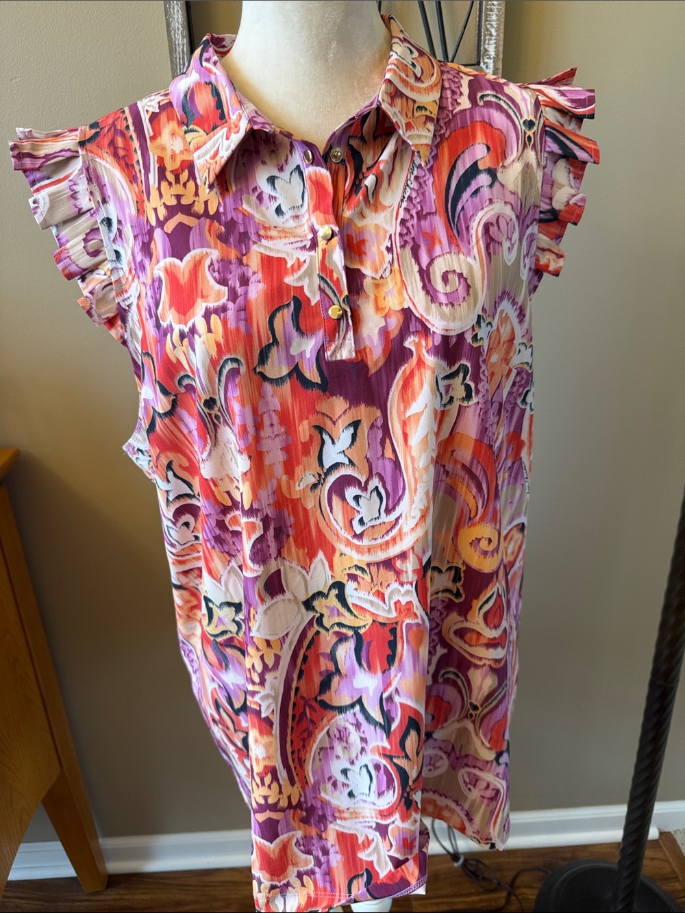 Chico's Multicolor Paisley Sleeveless Camisole